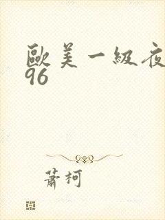 欧美一级夜夜爽96