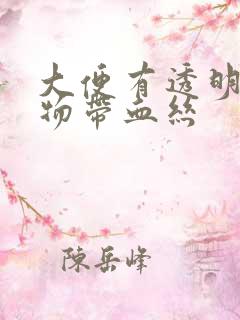 大便有透明粘稠物带血丝