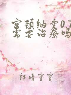 宫颈纳囊0.7需要治疗吗