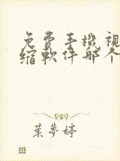 免费手机视频压缩软件哪个最好