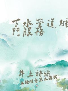 下水管道维修上门服务