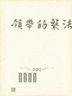 领带的系法视频