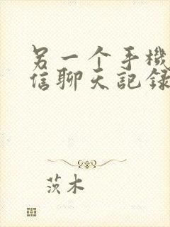 另一个手机的微信聊天记录怎么查