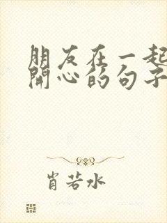 朋友在一起聚会开心的句子