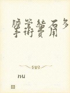 胆管结石多少钱手术费用