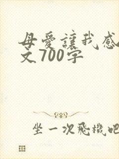 母爱让我感动作文700字