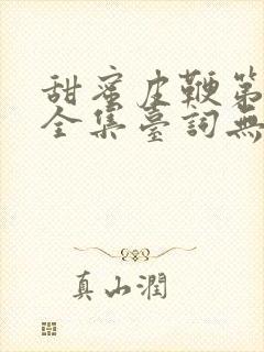 甜蜜皮鞭第一季全集台词无马赛