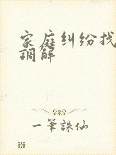 家庭纠纷找哪里调解