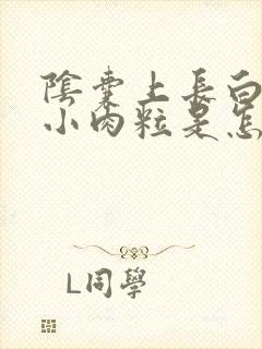 阴囊上长白色的小肉粒是怎么回事