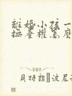 离婚小孩一周岁抚养权怎么判