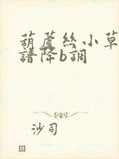 葫芦丝小草动态谱降b调