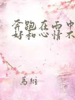奔跑在雨中心情好和心情不好的句子