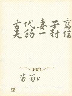 古代妻子写给丈夫的一封信