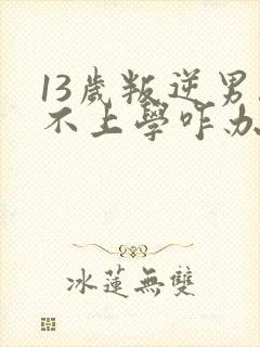 13岁叛逆男孩不上学咋办