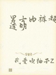 男士内裤超薄全透明