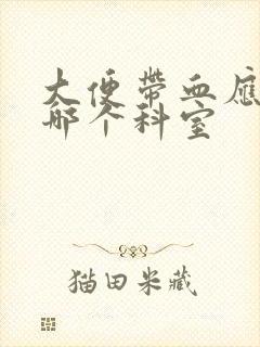 大便带血应该看哪个科室