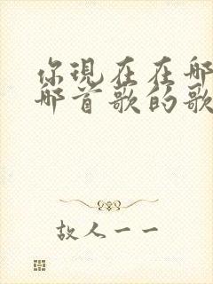 你现在在哪里是哪首歌的歌词