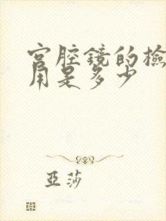 宫腔镜的检查费用是多少