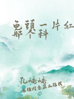 龟头一片红斑挂哪个科