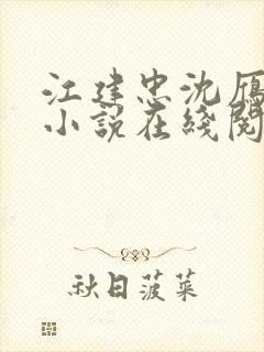 江建忠沈雁冰的小说在线阅读