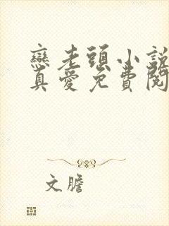 恋老头小说人间真爱免费阅读