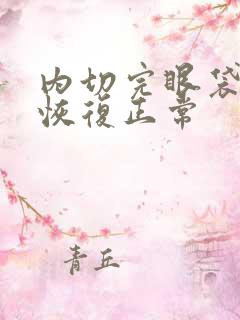 内切完眼袋多久恢复正常