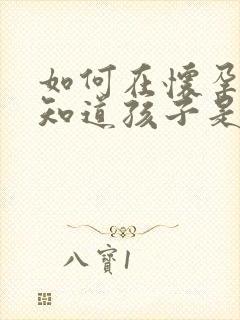 如何在怀孕期间知道孩子是谁的