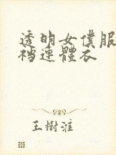 透明女仆服装开裆连体衣