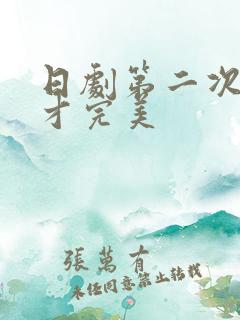 日剧第二次恋爱才完美