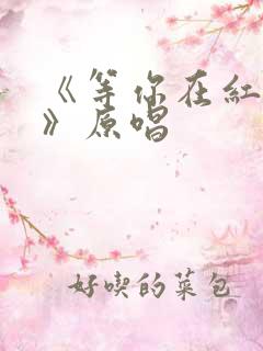 《等你在红尘中》原唱