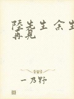 陆先生 余生不再见
