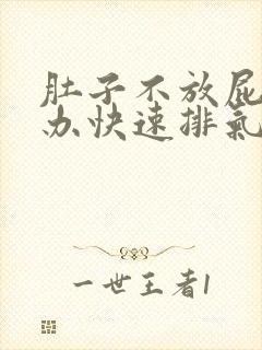 肚子不放屁怎么办快速排气