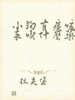 小狗有痰咳不出来吃什么药