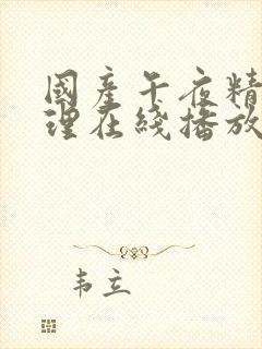 国产午夜精品伦理在线播放