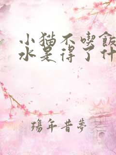 小猫不吃饭吐黄水是得了什么病