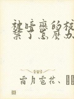 被暗恋的校草囚禁了怎么办