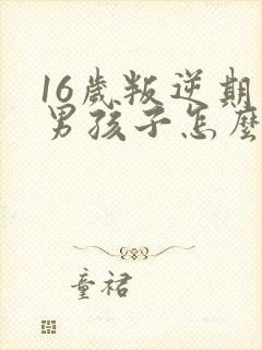 16岁叛逆期的男孩子怎么管