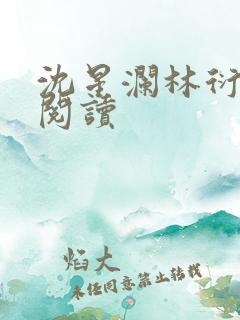 沈星澜林衍全文阅读