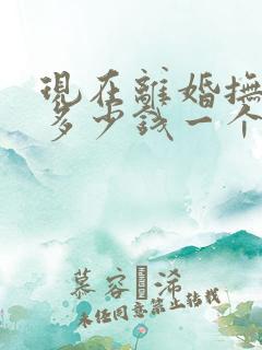 现在离婚抚养费多少钱一个月