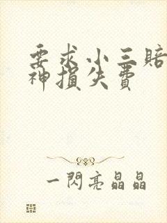 要求小三赔偿精神损失费