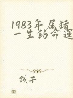 1983年属猪一生的命运