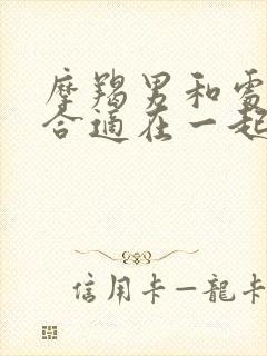 摩羯男和处女女合适在一起吗