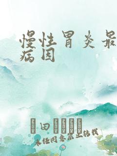 慢性胃炎最常见病因