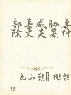 部长威胁妻子开除丈夫是什么电影