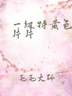 一级特黄色按摩片片