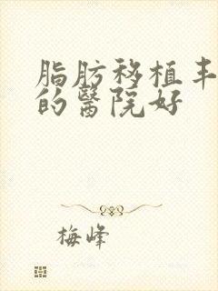 脂肪移植丰胸哪的医院好