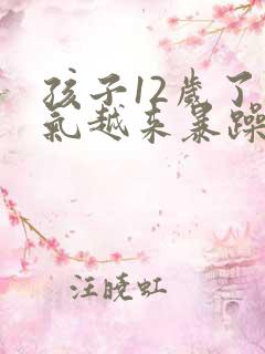 孩子12岁了脾气越来暴躁