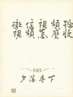 微信视频号里的视频怎么收藏