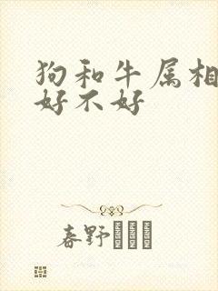 狗和牛属相婚配好不好