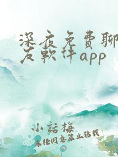 深夜免费聊天交友软件app